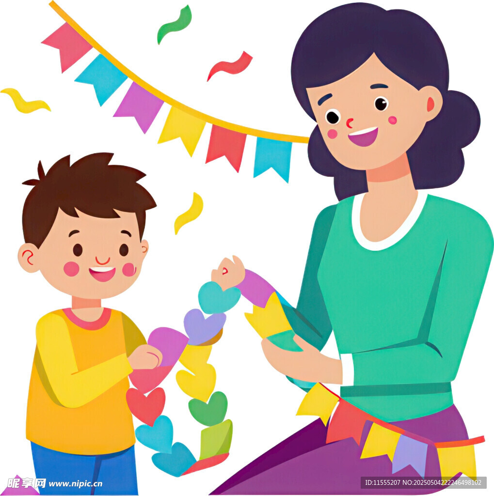 母子共制彩鏈歡樂時光