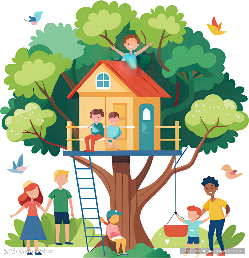 樹上小屋的歡樂兒童時光