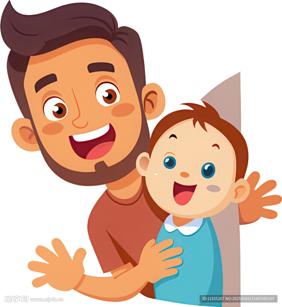 父親與幼兒的溫馨互動(dòng)