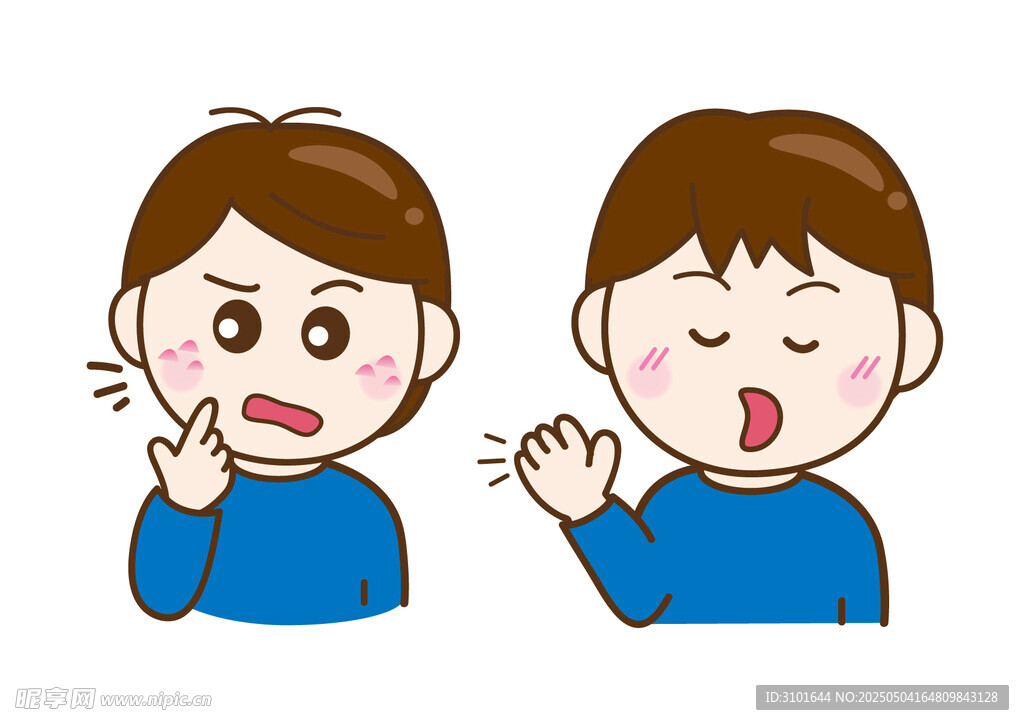 男孩表情