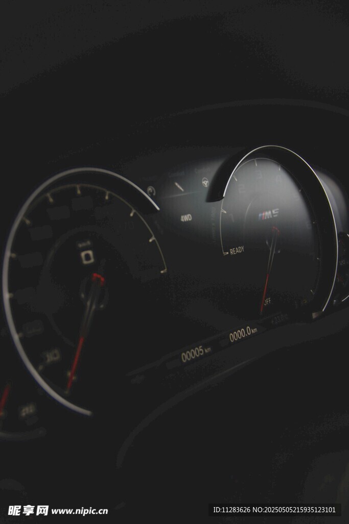 汽車儀表盤特寫