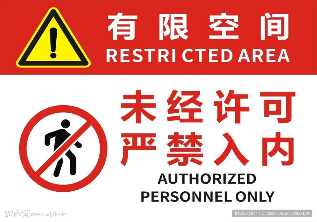 有限空間警示標識