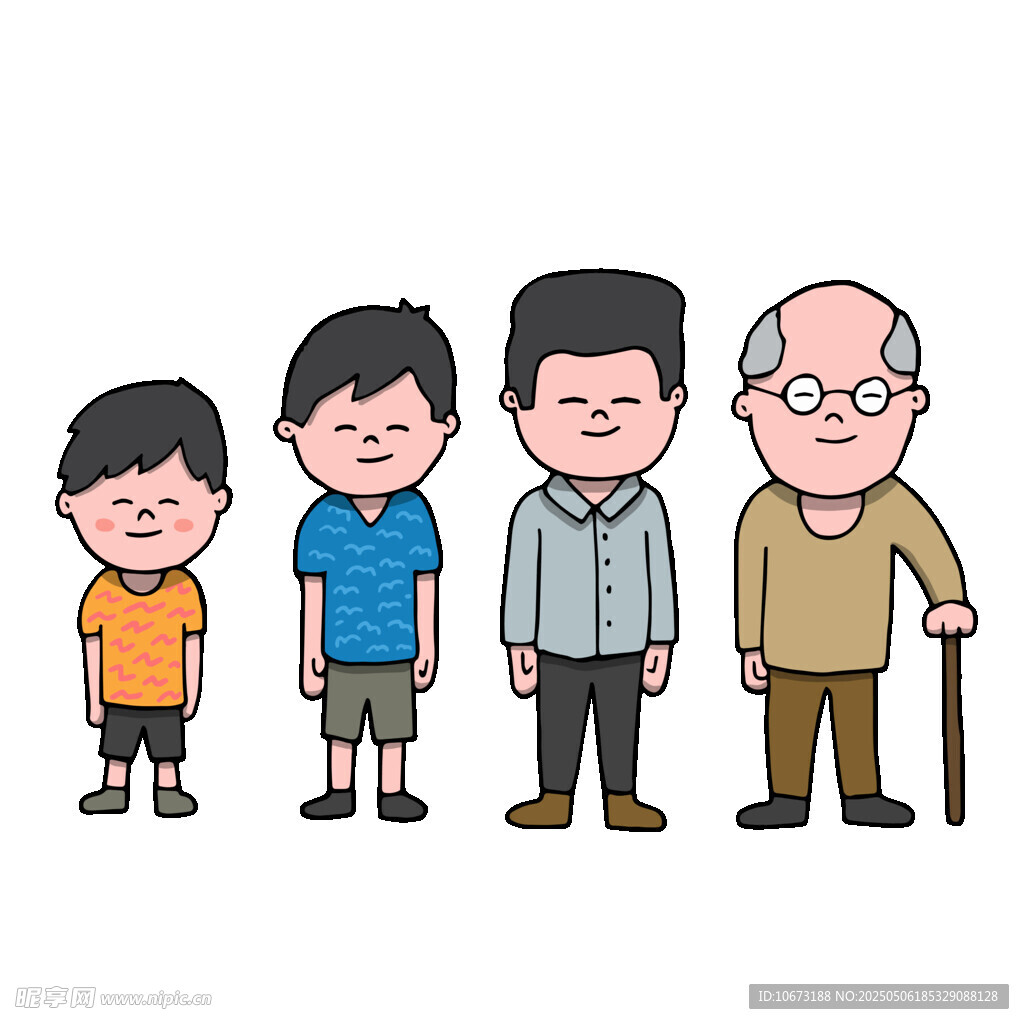 人生不同階段的形象