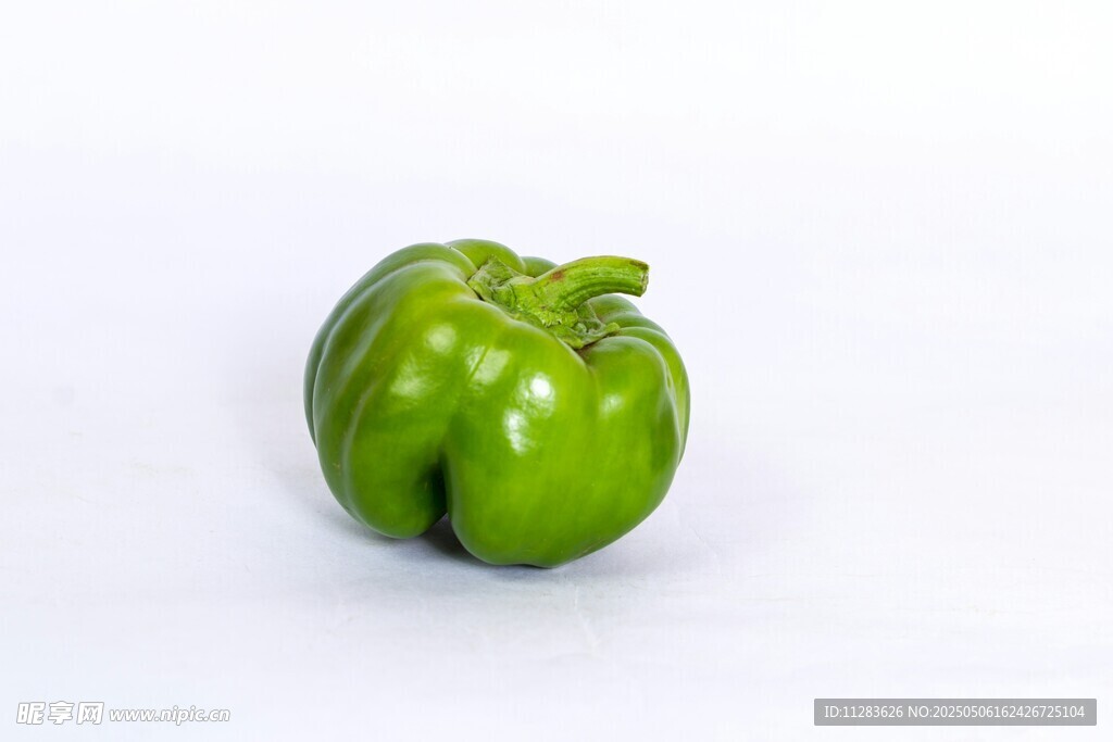 鮮綠青椒特寫