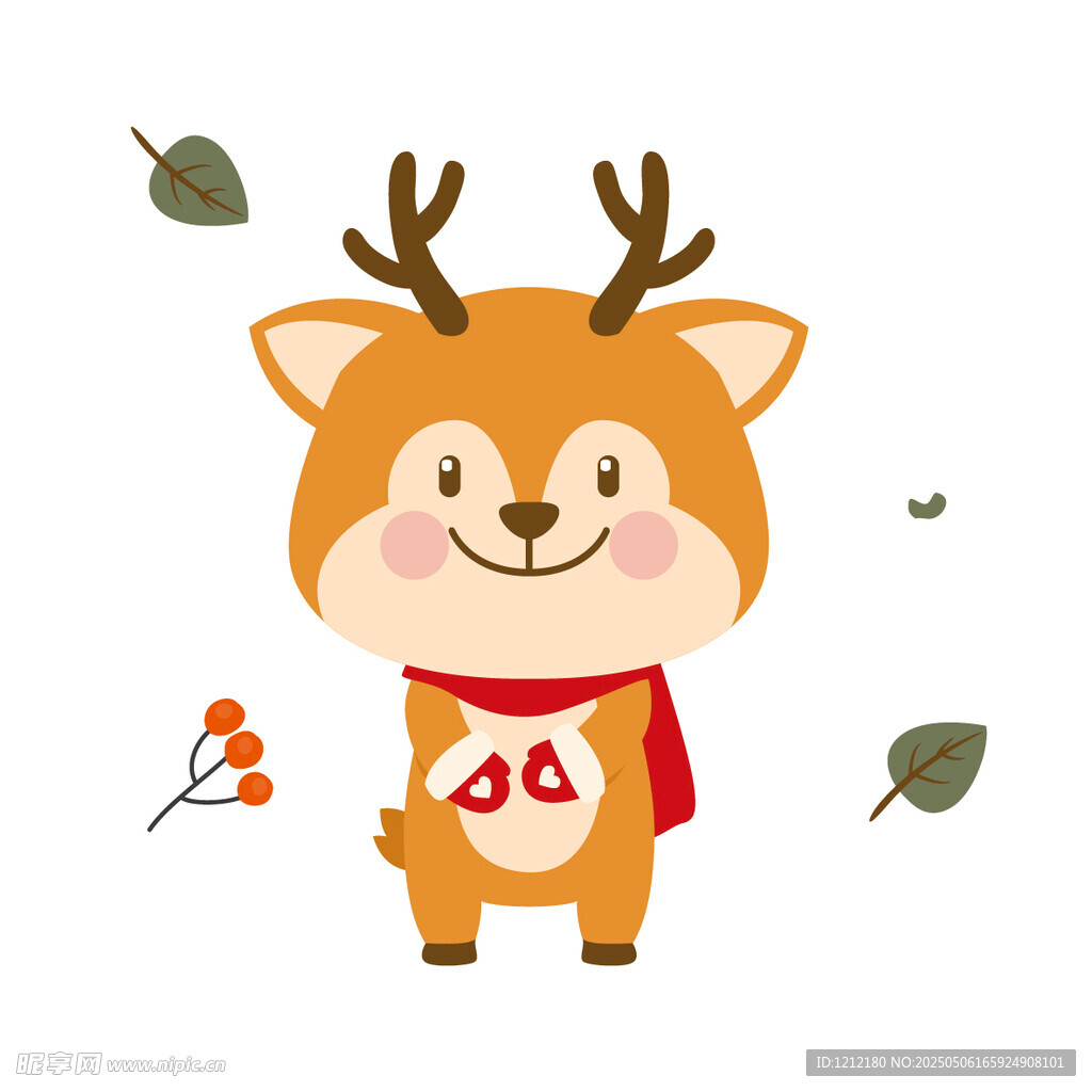 可愛(ài)小鹿卡通形象