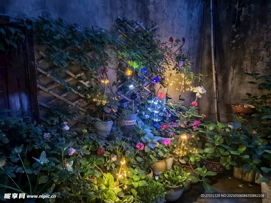 夢幻庭院綠植燈光景觀