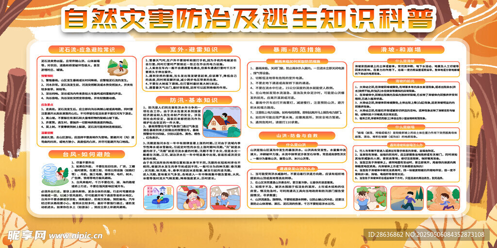 自然科學常識宣傳欄海報