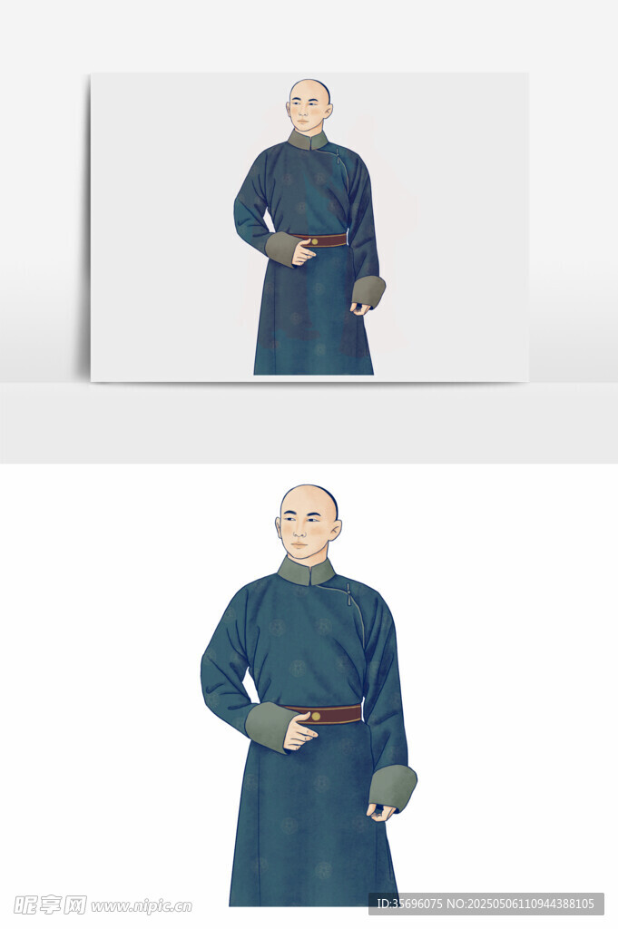古代男子服飾形象展示