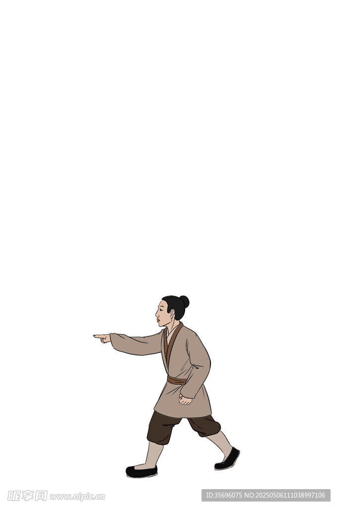 古代人物射箭姿態展示