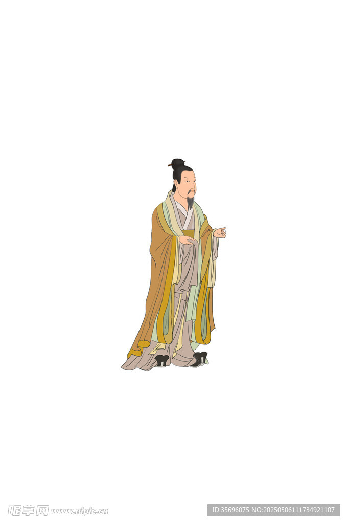 古代人物造型擺件