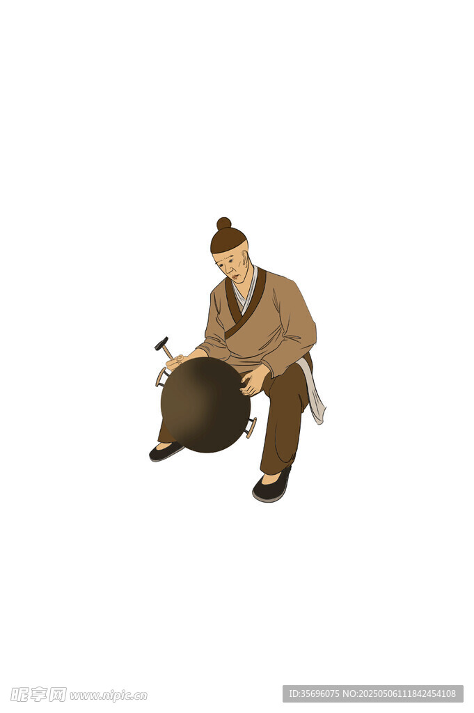 古代擊鼓者形象