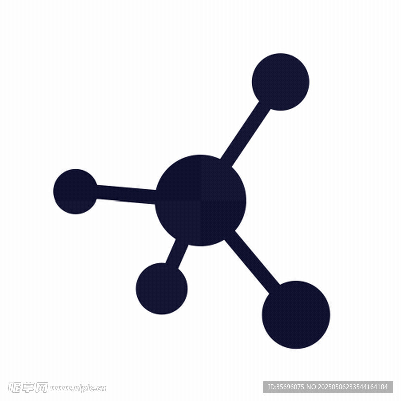 簡(jiǎn)約分子結(jié)構(gòu)圖標(biāo)
