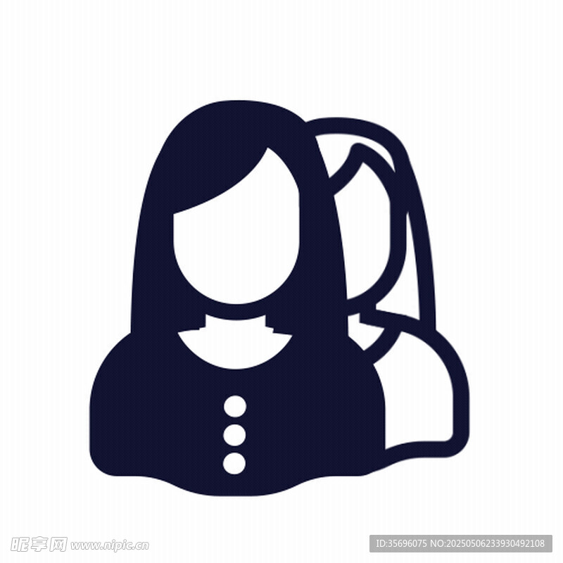 女性用戶圖標