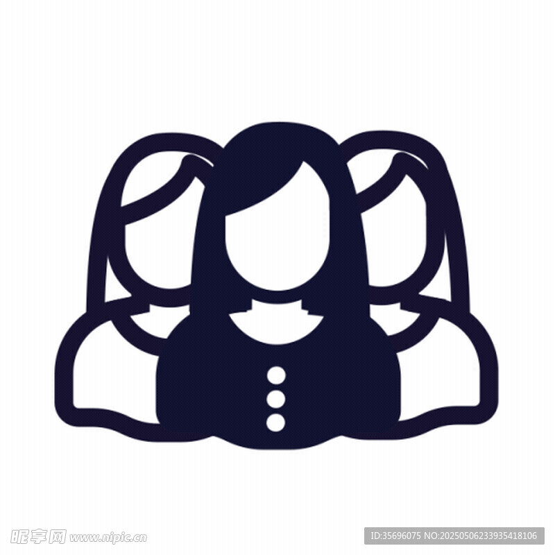 女性團隊圖標