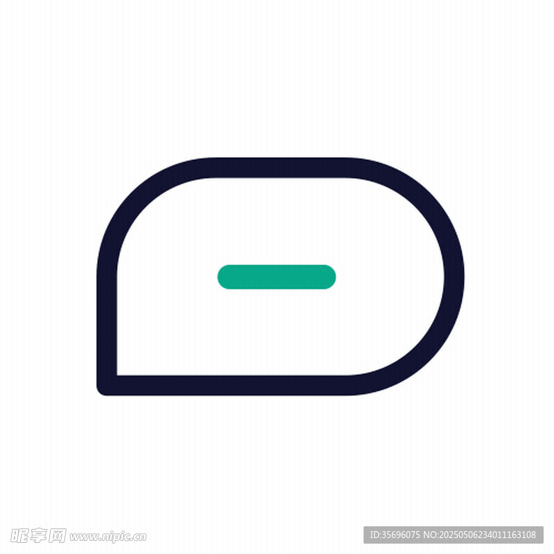 簡約對話圖標設計元素