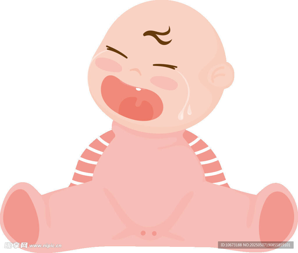 哭泣的小嬰兒