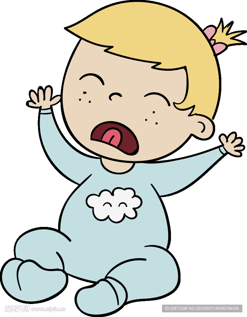 哭鬧的小嬰兒