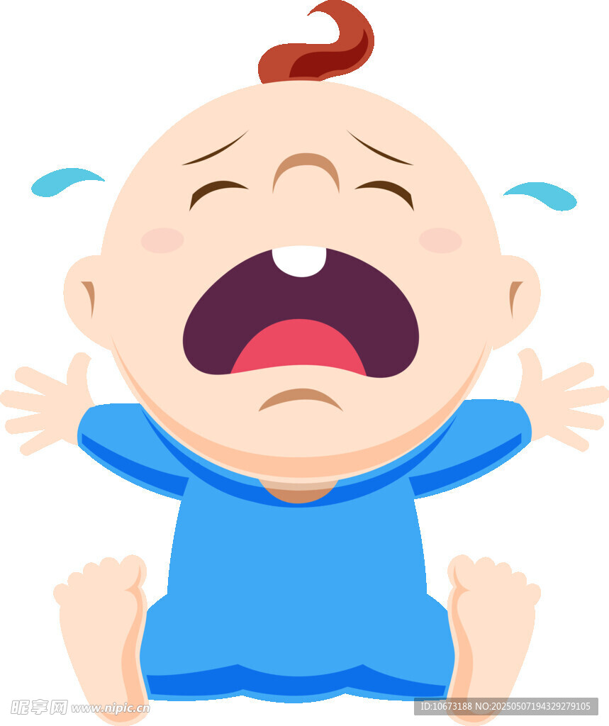 哭泣的小嬰兒