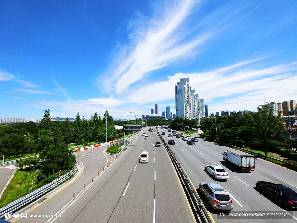 城市公路風景