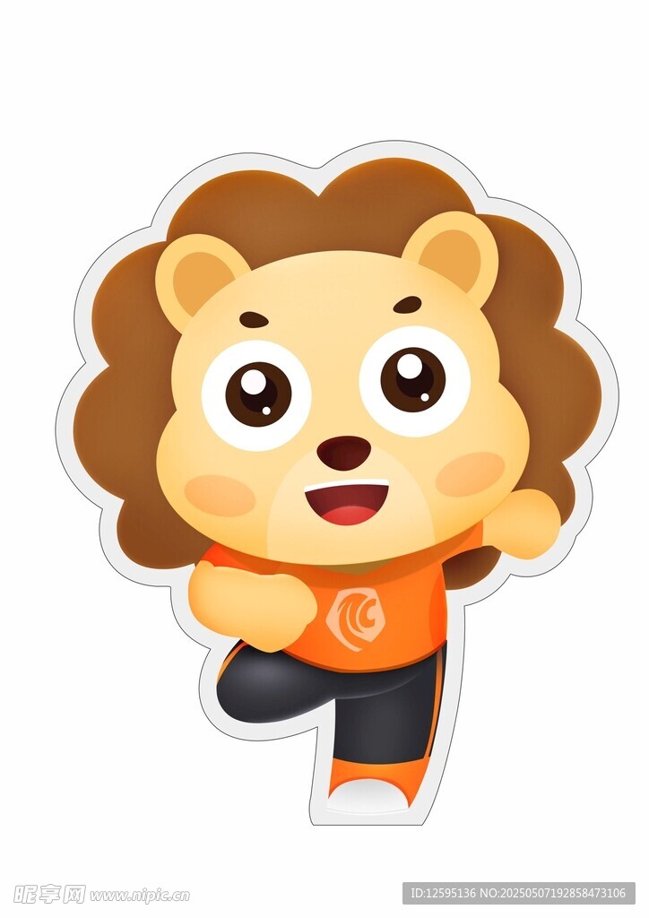 可愛卡通小獅子形象