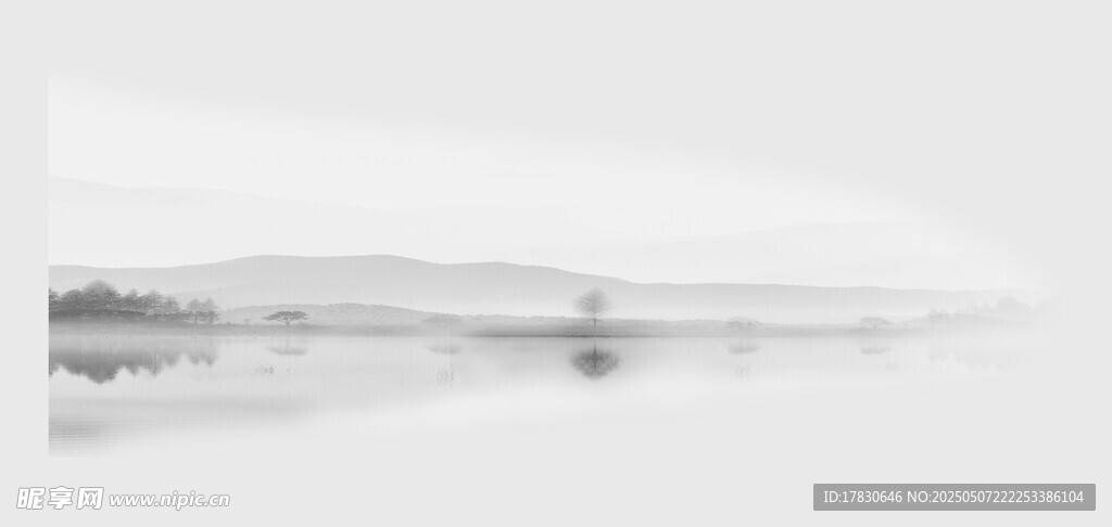 寧靜湖面風(fēng)景