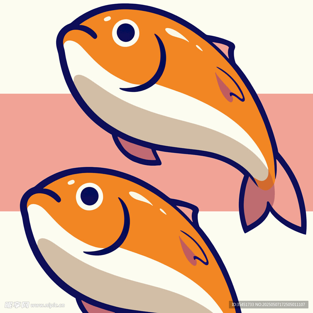 卡通海魚