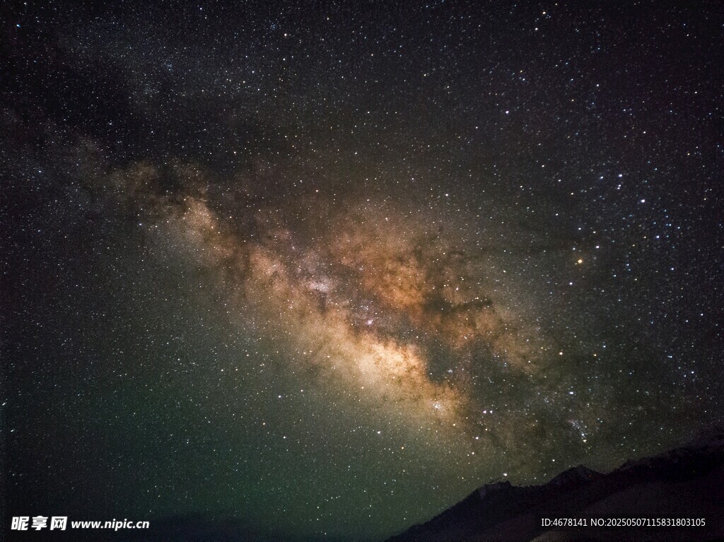 璀璨星空下的壯麗銀河