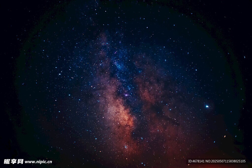 璀璨星空下的壯麗銀河