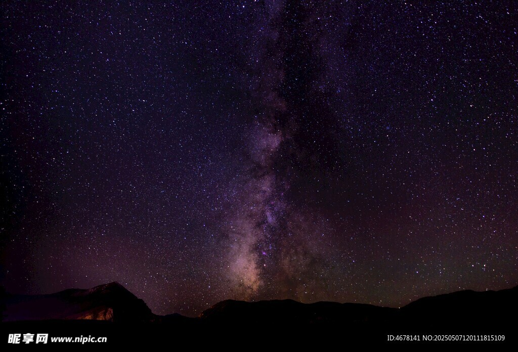 璀璨星空下的壯麗銀河