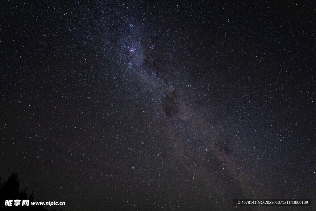 璀璨星空下的壯麗銀河