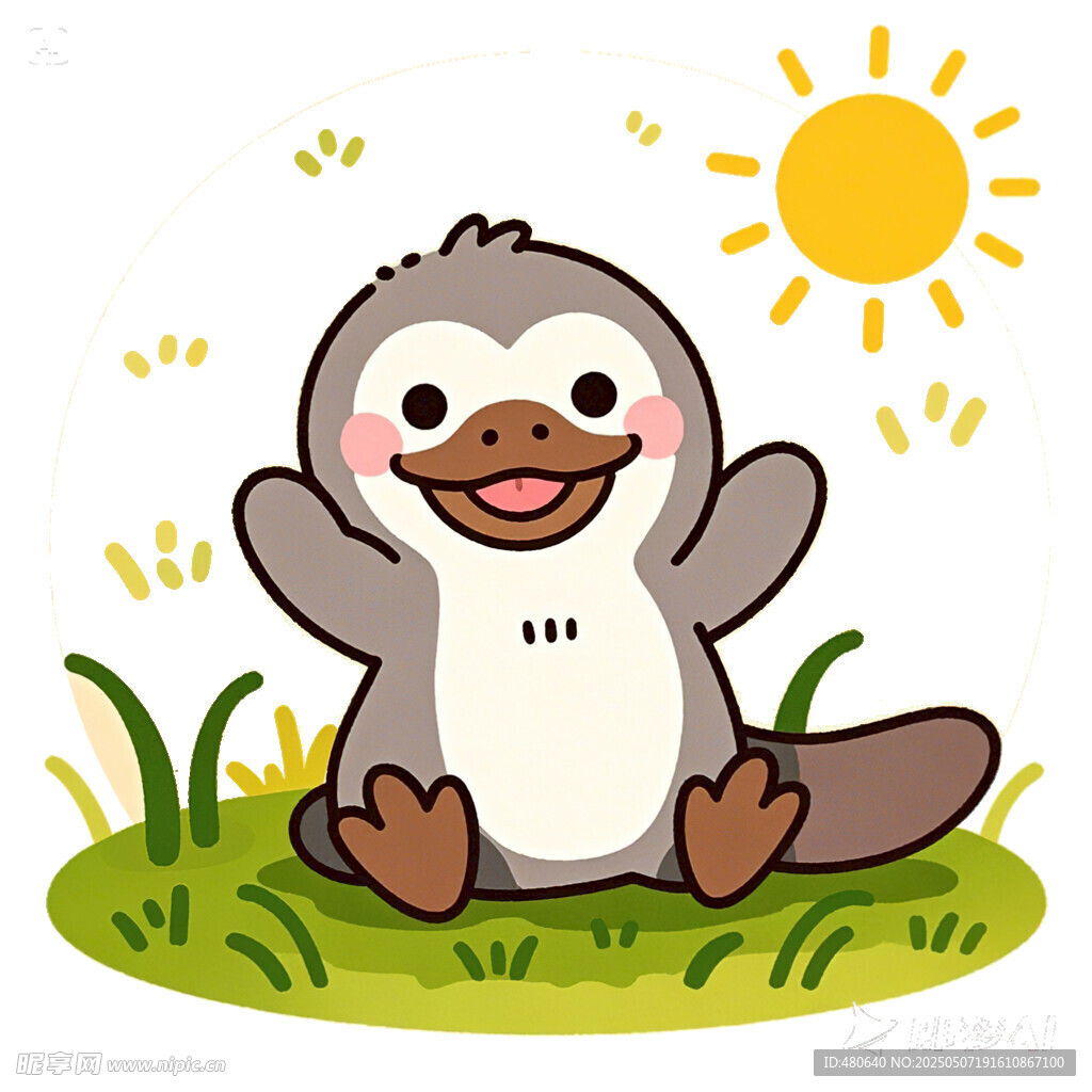 鴨嘴獸卡通畫