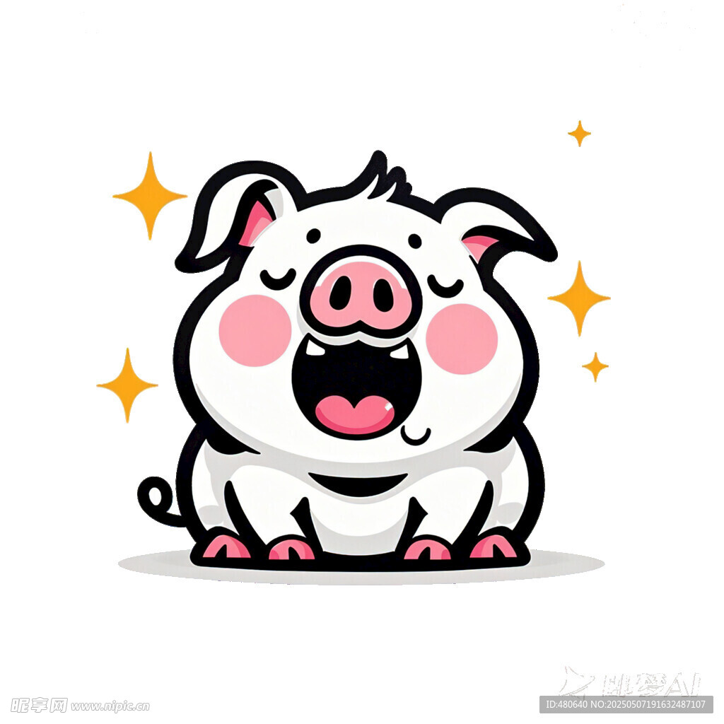 小豬卡通畫圖片
