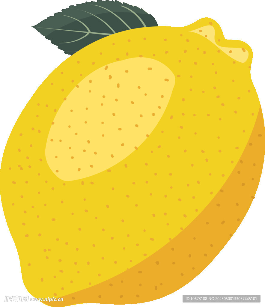 黃色檸檬插畫