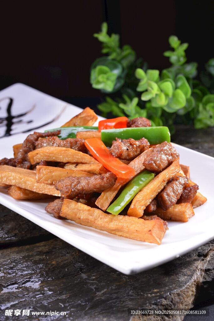 杏鮑菇炒牛柳