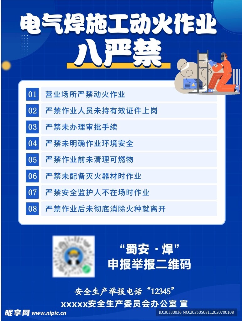 電氣焊工作業八嚴禁須知