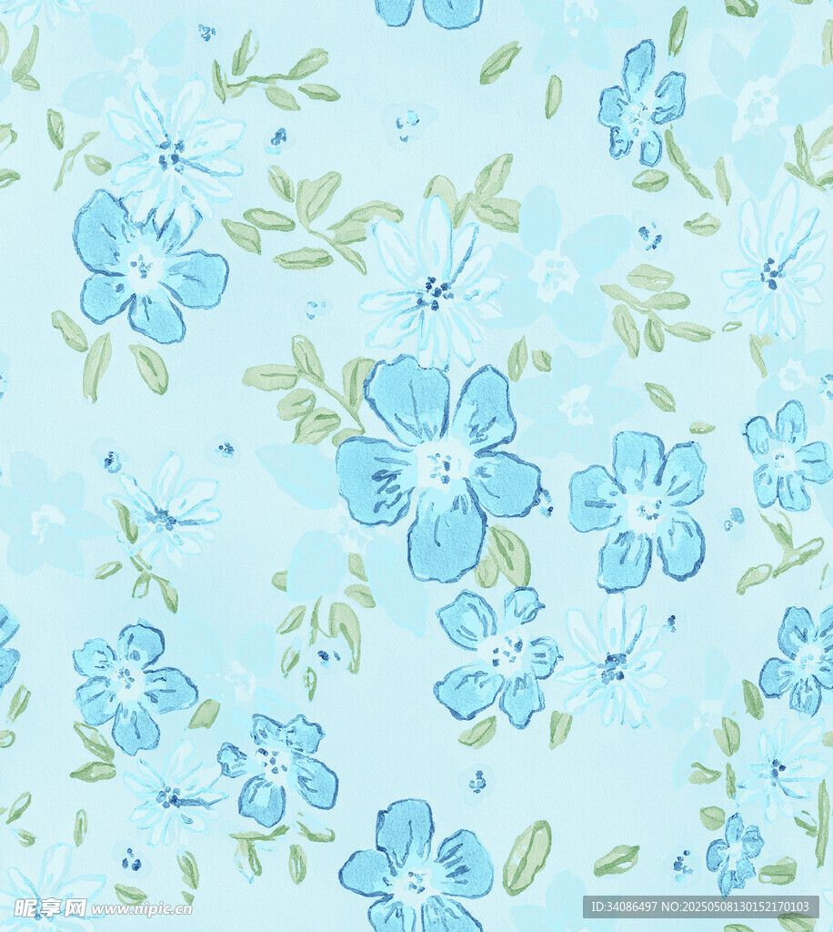 小碎花扎染花