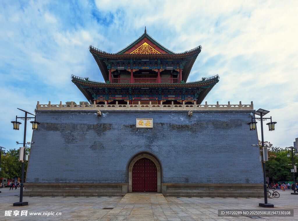 西安古城樓建筑景觀