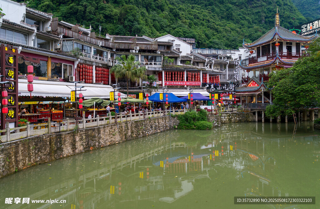 古色古香的水鄉建筑景觀