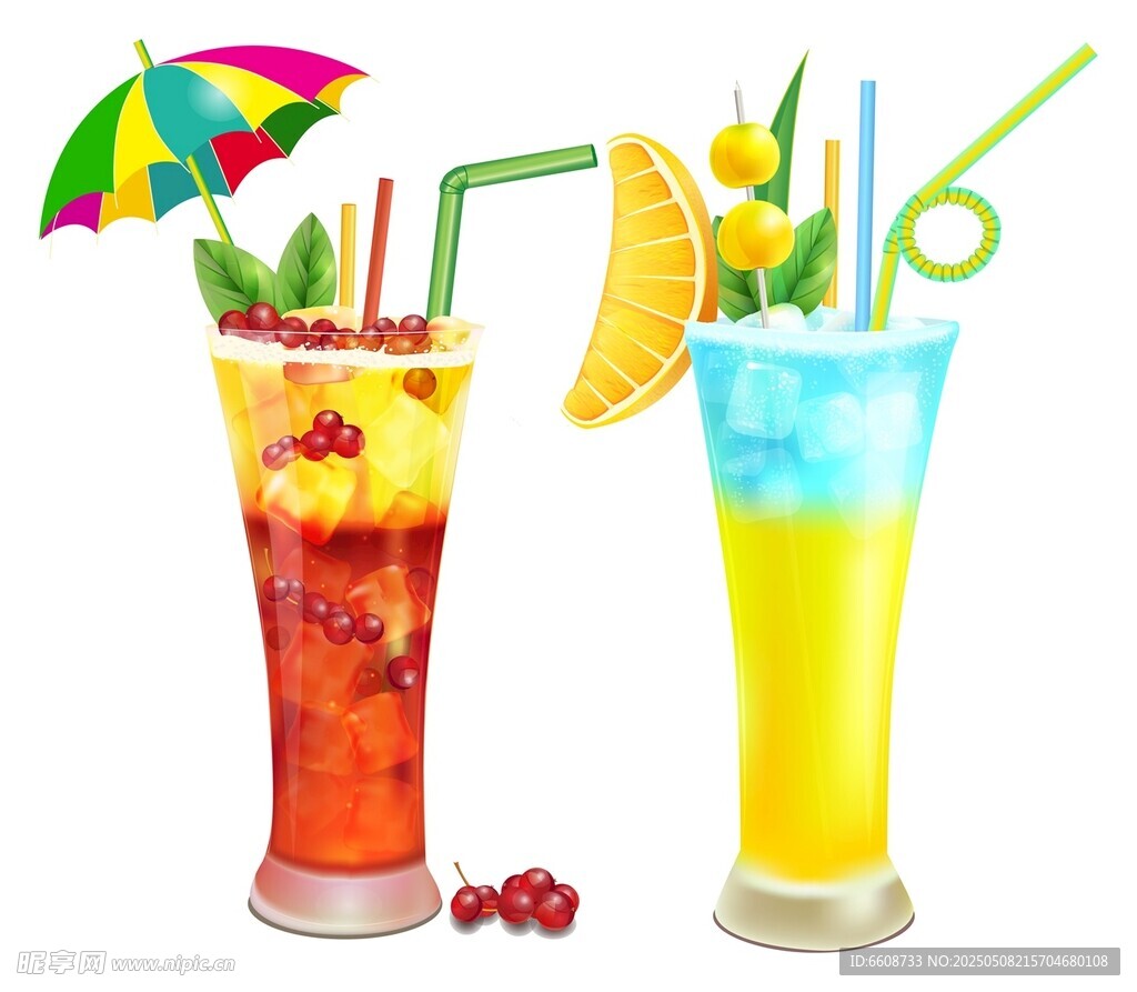 繽紛夏日特色果汁飲品