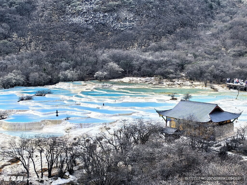 黃龍風(fēng)景 鈣化池