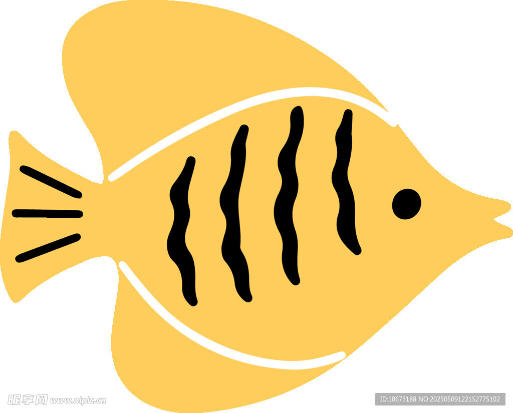 黃色條紋小魚圖標