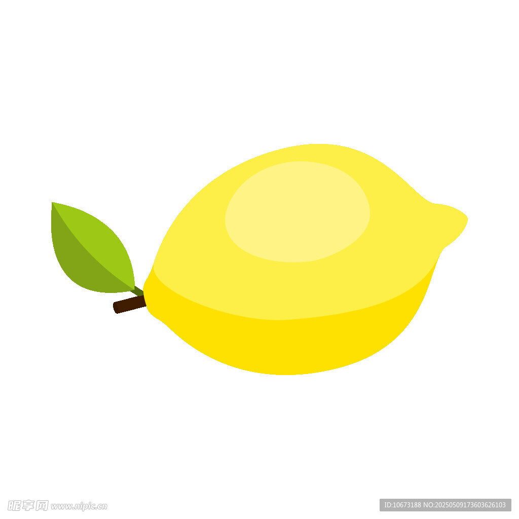 黃色檸檬插畫