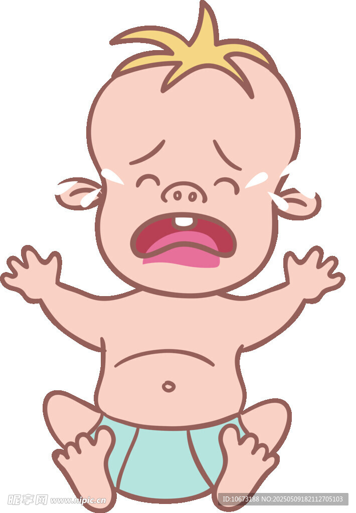 哭泣的小嬰兒