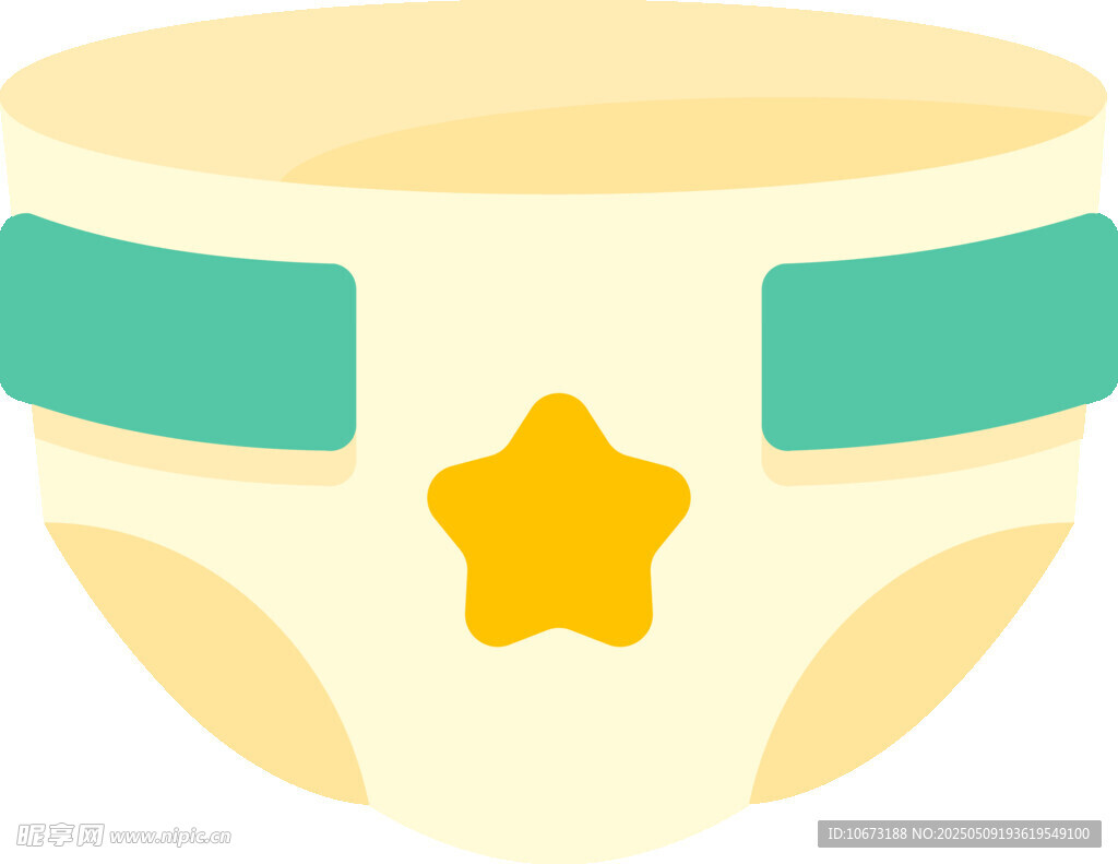 可愛星星圖案嬰兒尿布