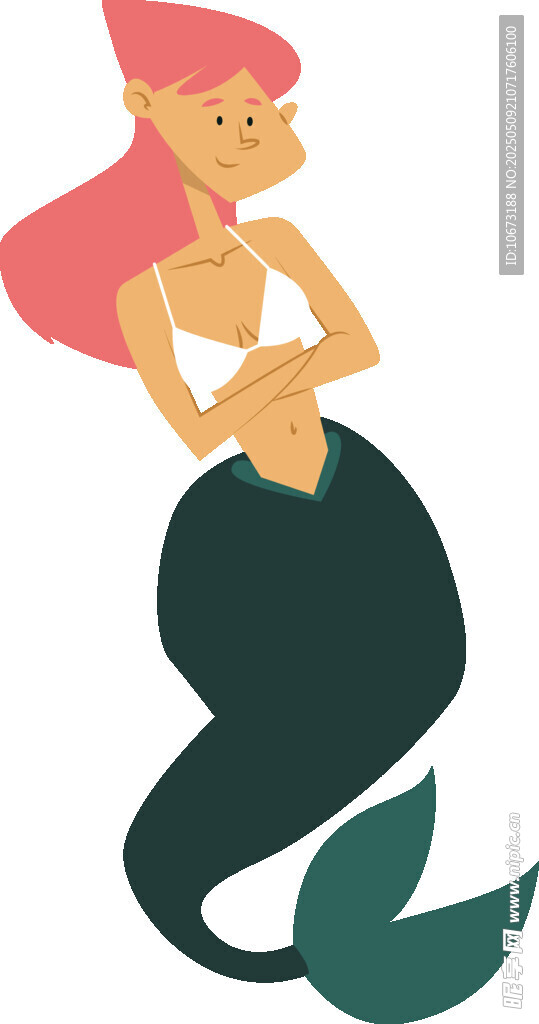 可愛卡通美人魚形象