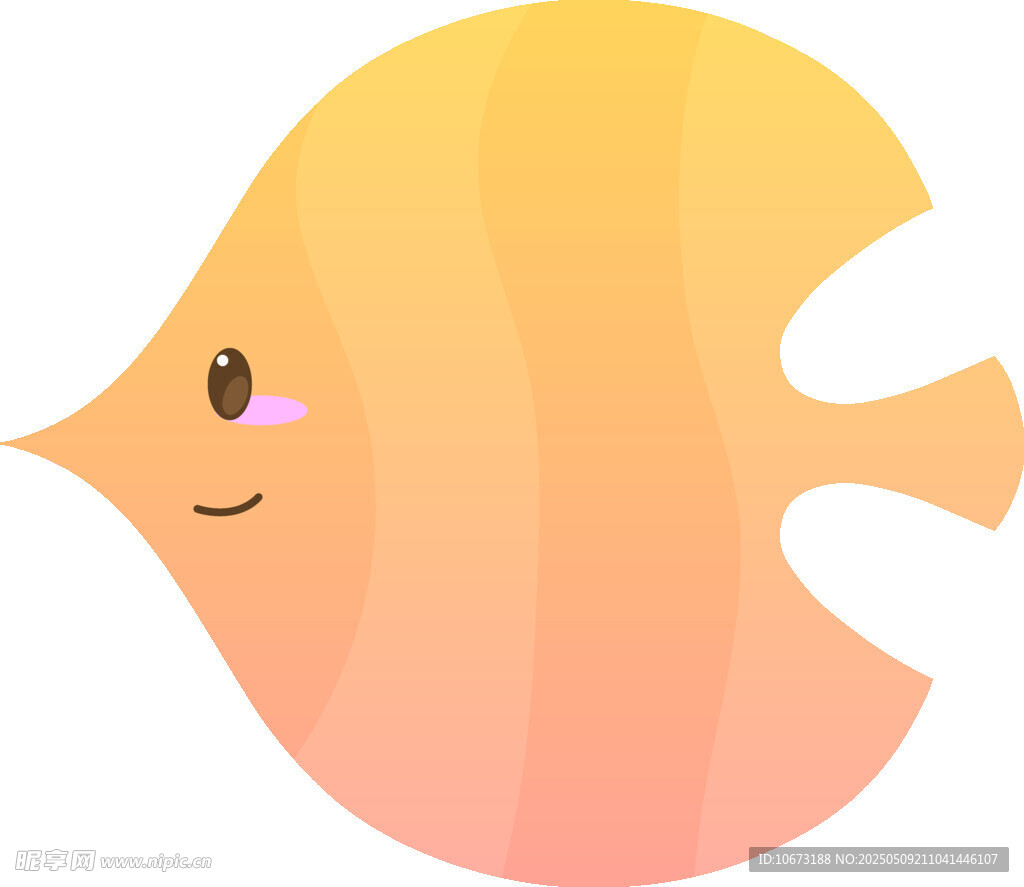 可愛(ài)卡通小魚(yú)形象