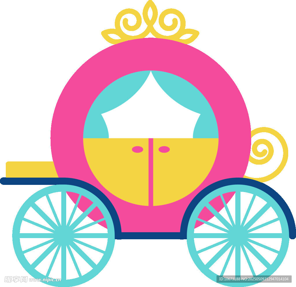 夢幻粉色公主風南瓜馬車