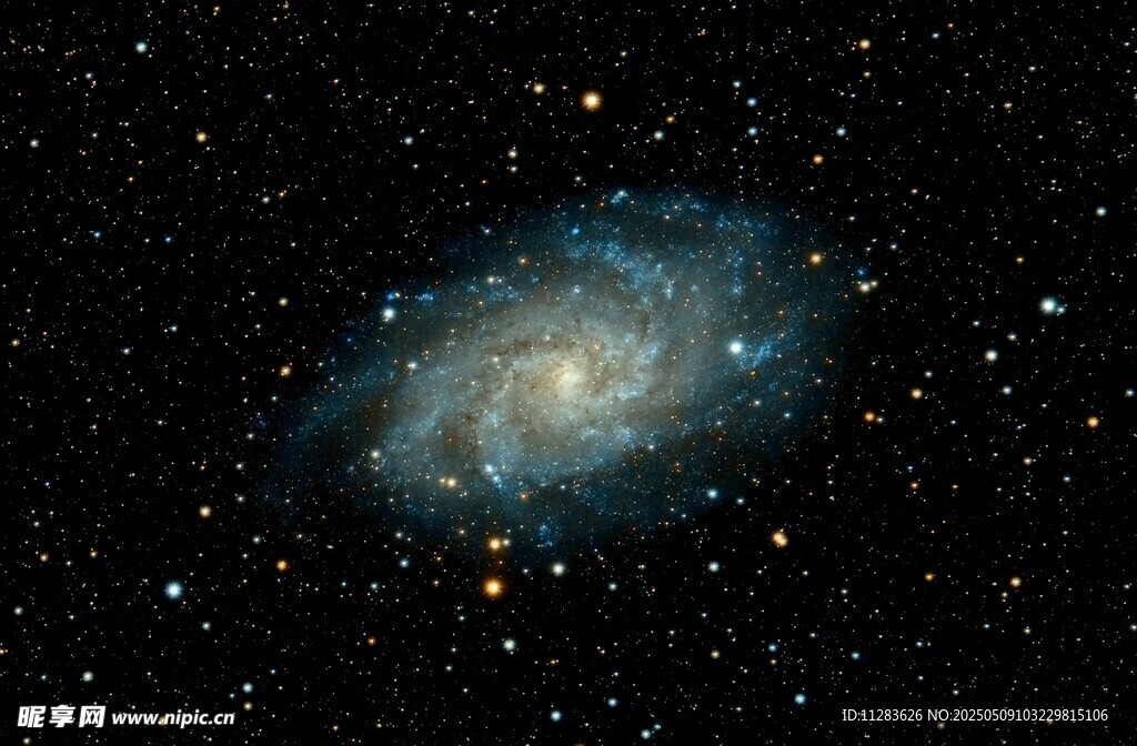 螺旋星系的璀璨星空景象