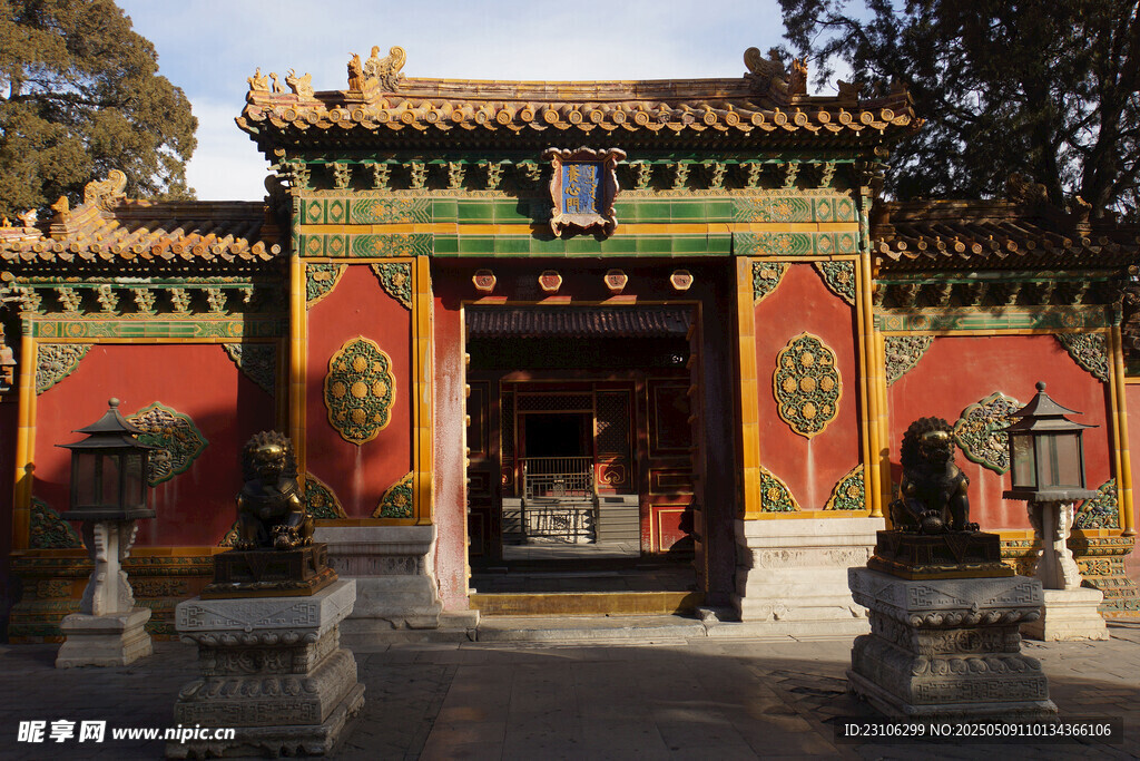 中式古典建筑大門景觀