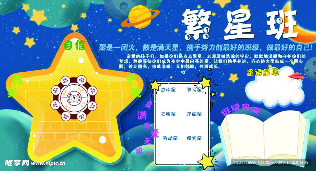 星空海報板報